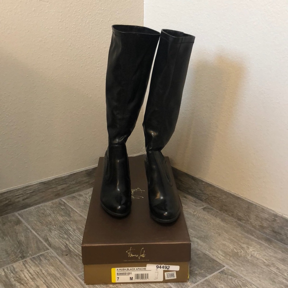 Franco Sarto Black Boots - size 7